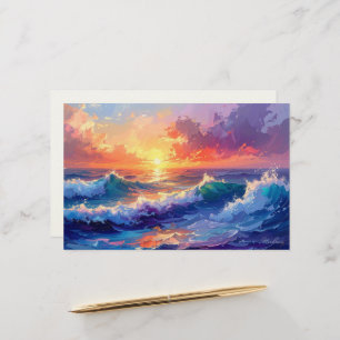 Aloha tropical art blank stationery