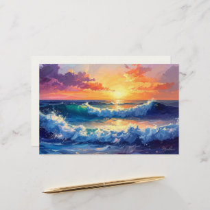 Aloha tropical art blank stationery
