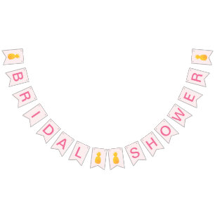 Aloha Tropical Bridal Shower Bunting