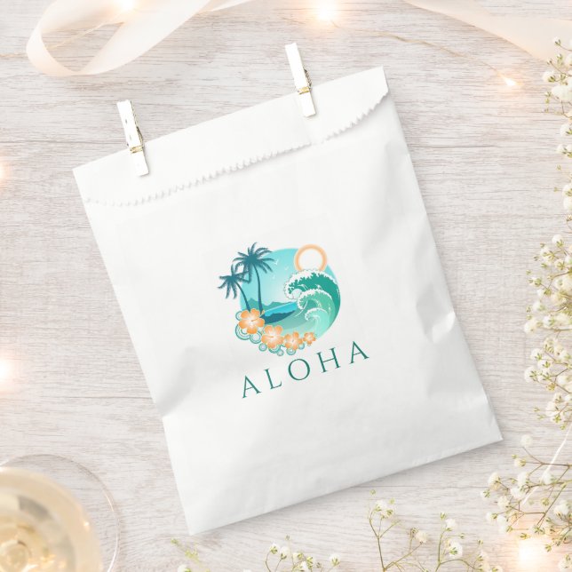 Aloha Tropical Favour Bags (Clipped)