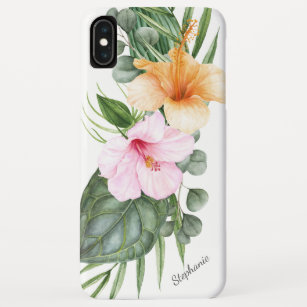 Aloha Tropical Floral with Your Name Case-Mate iPhone Case