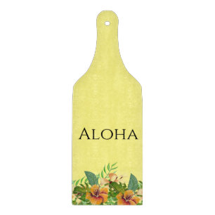 Aloha Tropical Flowers Cutting Board