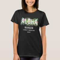 Aloha Tropical Flowers Family Vacation Custom