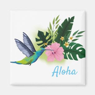 Aloha Tropical Flowers Magnet