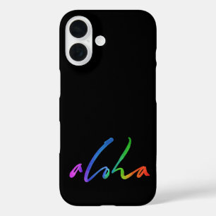 Aloha - Tropical Hand Lettering - Hawaii Hawai'i iPhone 16 Case
