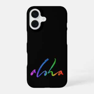 Aloha - Tropical Hand Lettering - Hawaii Hawai'i iPhone 16 Case