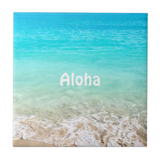 Aloha Tropical Hawaiian Ocean   Tile