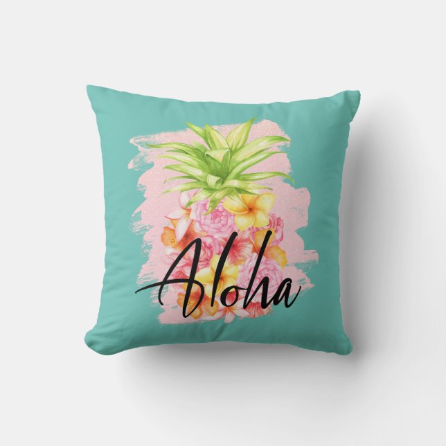 Aloha Tropical Home Decor Cushion (Front)