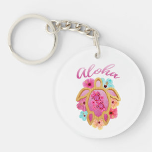 Aloha Tropical Honu Sea Turtle Key Ring