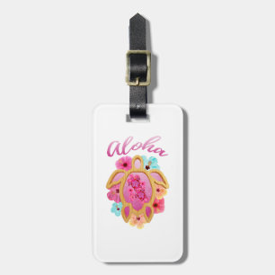 Aloha Tropical Honu Sea Turtle Luggage Tag