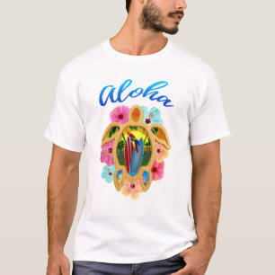 Aloha Tropical Honu Sea Turtle T-Shirt