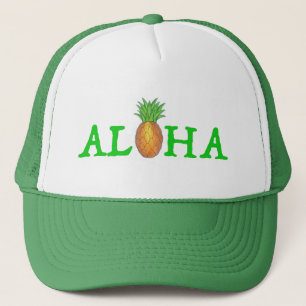 ALOHA Tropical Island Hawaiian Pineapple Hat