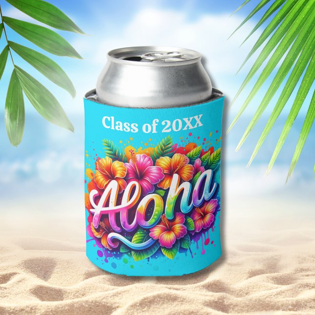 Aloha Tropical Luau Graduation Party Cooler (Creator Uploaded)