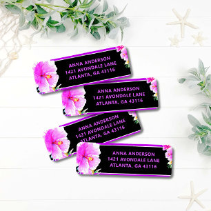 Aloha Tropical Luau Graduation Return Address