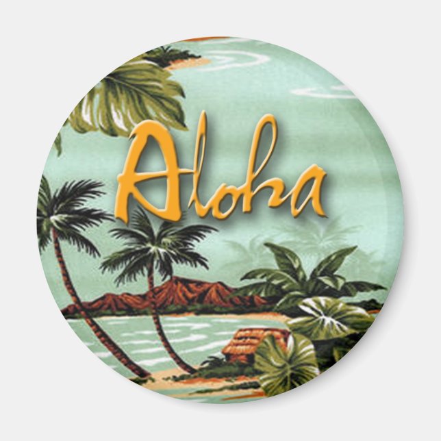 Aloha Tropical Magnet (Front)
