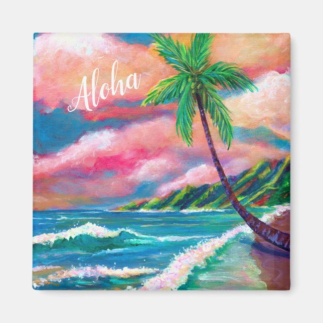 Aloha Tropical Na Pali Coast of Kauai Magnet (Front)