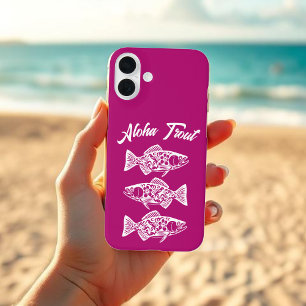 Aloha Trout-Blue Hawaiian iPhone 16 Plus Case