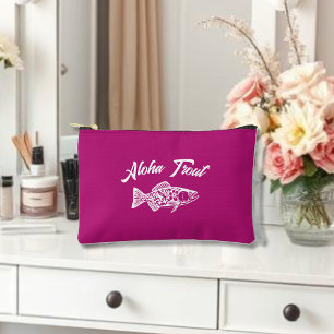 Aloha Trout-Hawaiian Pink Accessory Pouch