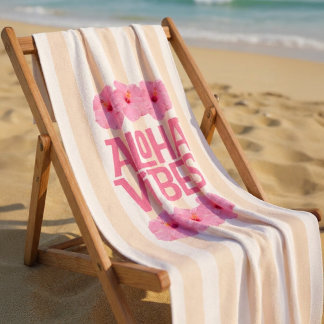 Aloha Vibes Beach Towel