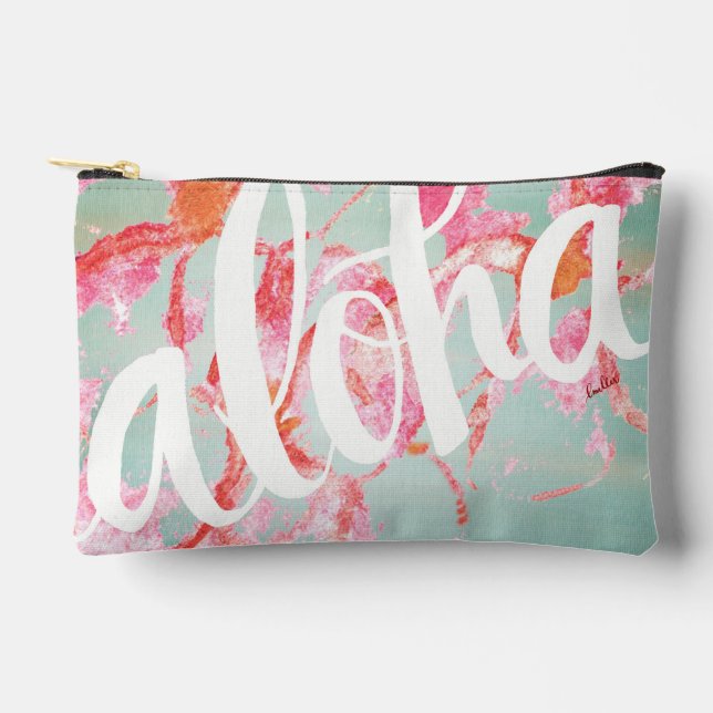 Aloha Watercolor Pouch (Front)