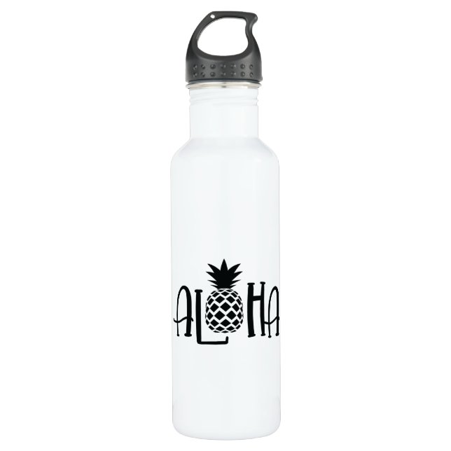 Aloha With A Pineapple 710 Ml Water Bottle (Front)