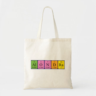 Alondra periodic table name tote bag