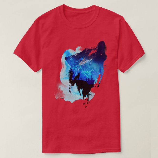 Alone As A Wolf T-Shirt (Design Front)
