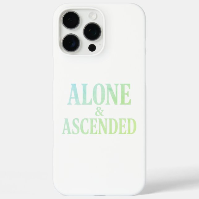 Alone & Ascended – The Art of Elevated Solitude Case-Mate iPhone Case (Back)