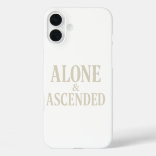 Alone & Ascended – The Art of Elevated Solitude iPhone 16 Plus Case