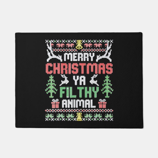 Alone At Home Movies Merry Christmas You Filty Doormat (Front)