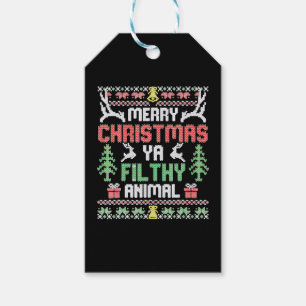 Alone At Home Movies Merry Christmas You Filty Gift Tags