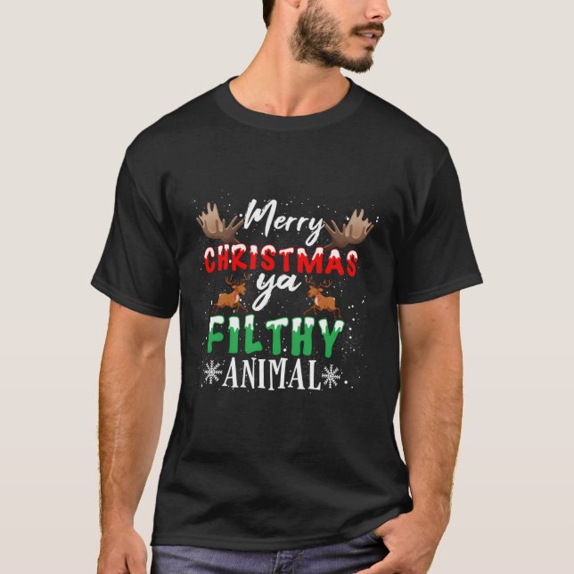 Alone At Home Movies Merry You Filty Animal T-Shirt (Front)