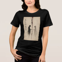 Alone Dark Aesthetic Silhouette Graphic