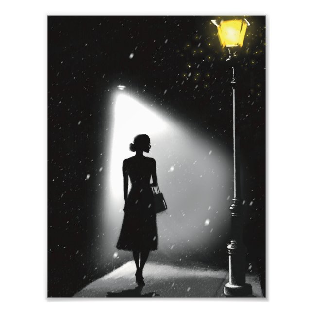 Alone in the Glow Photo Print (Front)