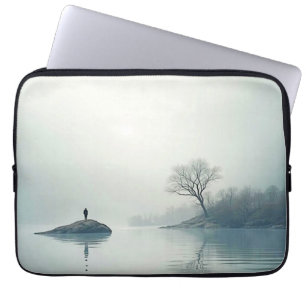 Alone in the Mist Design Laptop Sleeve