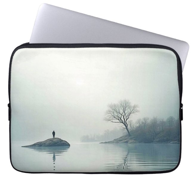 Alone in the Mist Design Laptop Sleeve (Front)