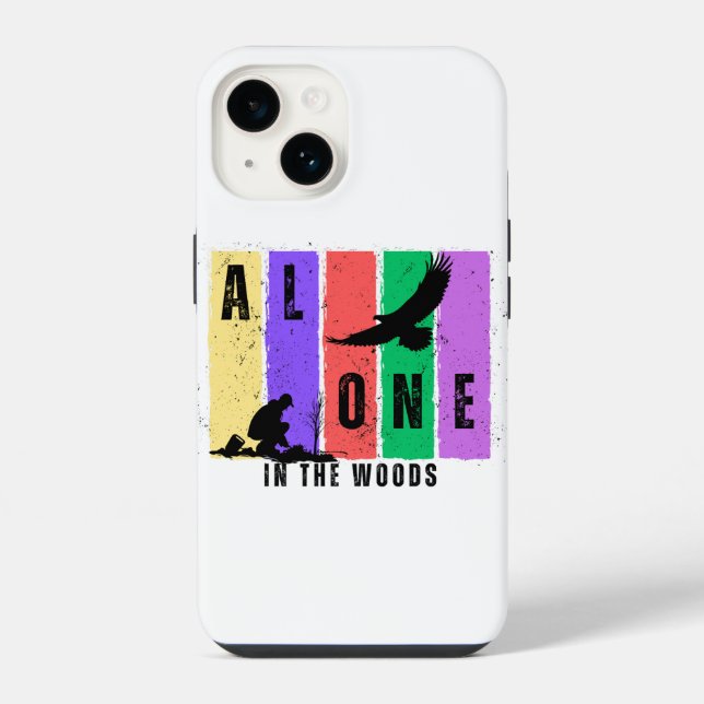 Alone in the Woods Mobile Cover (Back)