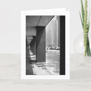 ALONE New York Black and white Photography Card