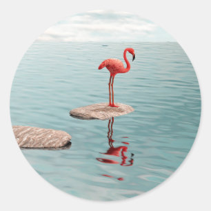 Alone – Quiet Balance Classic Round Sticker