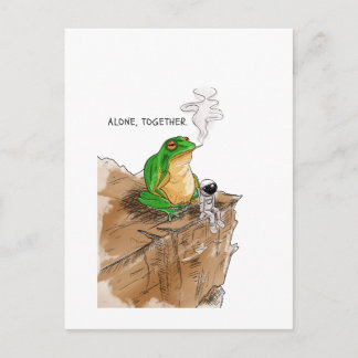 Alone, Together – Cosmic Loneliness Astronaut and Postcard