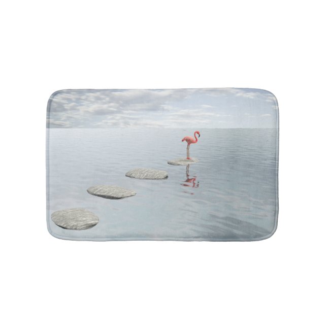 Alone with thoughts bath mat (Front)
