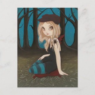 Along came a spider - postcard