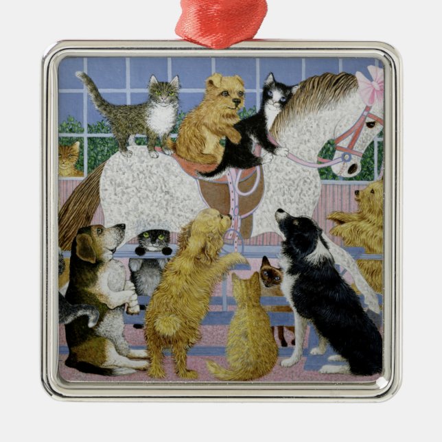 Along for the Ride Metal Tree Decoration (Front)