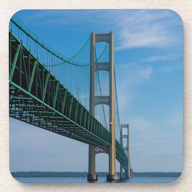 Along Mackinac Bridge Coaster (Front)