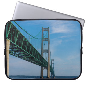 Along Mackinac Bridge Laptop Sleeve