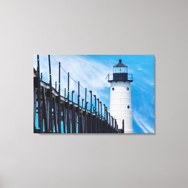 Along Manistee Canvas Print (Front)