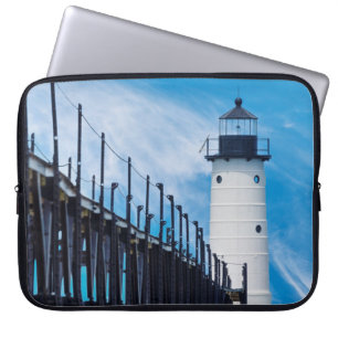 Along Manistee Laptop Sleeve