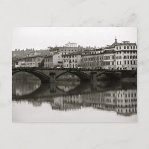 Along the Arno River in Florence, Italy Postcard