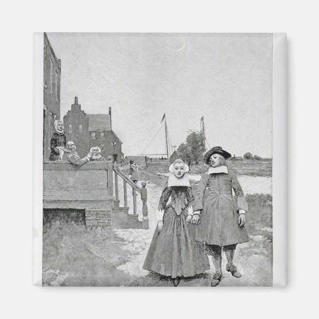 Along the Canal in Old Manhattan Magnet (Front)