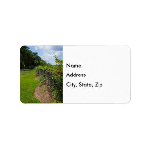 Along The Curved Wall Address Label